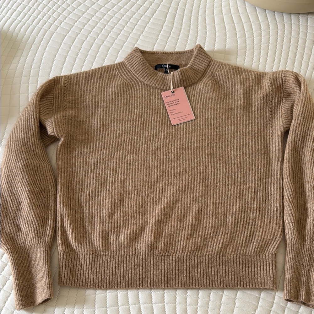 NWT Quince baby alpaca crew